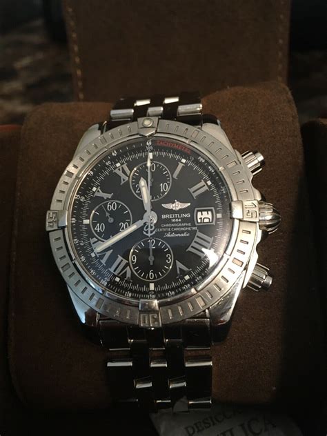 breitling 1884 chronographe certifie chronometre etanche 300m a13370|Breitling watch 1884 chronograph price.